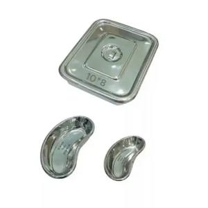 Bandeja de instrumentos 8x10 Bandeja de riñón 8 pulgadas y 6 pulgadas Acero inoxidable alemán - Product Image 3