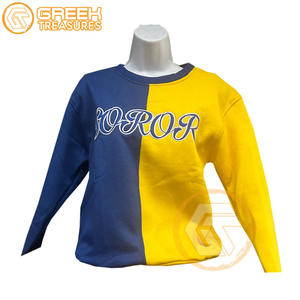 Ropa Griega Personalizada de Alta Calidad para Mujer, de la Hermandad Sigma Gamma Rho, para Otoño/Invierno, con Bordado Frontal, de Algodón Ecológico y Felpa - Product Image 5
