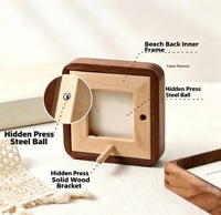 Cadre photo mural ou de bureau en bois massif personnalisé 3x4 2x3 pour photos de famille et cadre décoratif de mariage