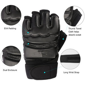 Venta al por mayor 2024 nuevos guantes de poliéster Taekwondo logotipo personalizado ropa deportiva para entrenamiento OEM arte marcial lucha Kick Taekwondo guantes - Product Image 2