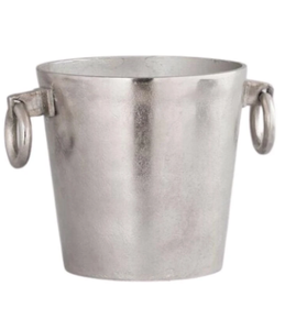 AK Brass Stainless Steel Metal <b>Ice</b> <b>Bucket</b> In <b>Silver</b> Finished With Attractive Hooks Large Capacity For Bar Accessories - Product Image 6