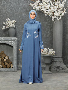 Nouvelle robe islamique de couleur différente imprimée Abaya Borka Abayas respirantes confortables pour femmes vente en gros personnalisée - Product Image 5