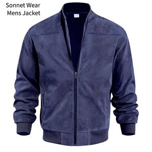 Chaqueta Bomber de Moda para Hombre, Informal, con Cierre, Ligera, para Otoño, con Cuello Alto - Product Image 1