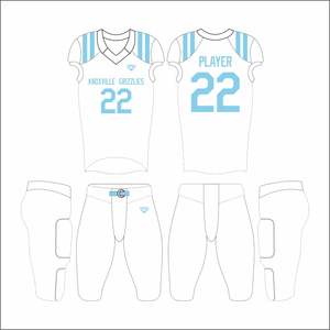 2025 Diseño personalizado Sublimación Jóvenes Uniformes de fútbol americano Tackle Twill Jersey Pantalones integrados Conjuntos de la más alta calidad - Product Image 2