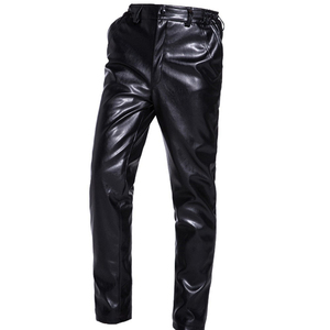 กางเกงหนังวัวเอวสูงสำหรับผู้ชายสไตล์แฟชั่นใหม่ออกแบบตามสั่ง - Product Image 4