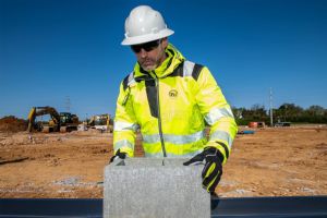 Veste de travail personnalisable fluorescente, softshell, imperméable, vêtements de sécurité réfléchissants, haute visibilité, LED clignotante, classe ANSI - Product Image 6