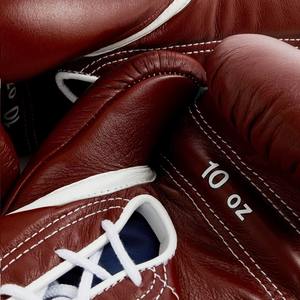 Gants de boxe MMA professionnels sur mesure de haute qualité, design à lacets Sanda, cuir de vache véritable, légers, antidérapants, tailles - Product Image 2