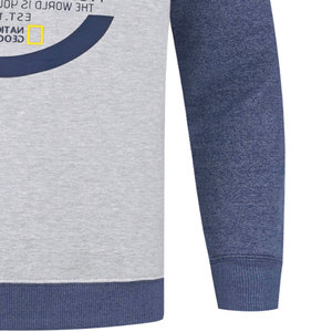 เสื้อสเวตเชิ้ตผู้ชายคุณภาพเยี่ยม ดีไซน์สั่งทำพิเศษ แบบสามสี ระบายอากาศได้ดี แห้งเร็ว ผลิตจากผ้าฝ้ายฟลีซ - Product Image 5