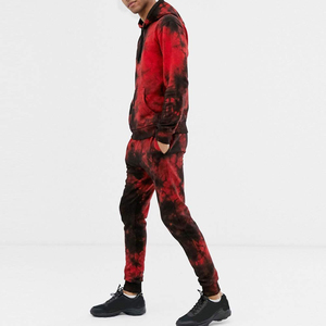 Nouveauté : Ensemble de survêtement pour homme à capuche tie-dye, respirant, confortable, durable, léger, 100% coton - Product Image 2