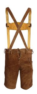 HERREN BAVARIAN BROWN OKTOBERFEST LEDERHOSEN Pants <b>Trousers</b> Trachten Pants Custom <b>Leather</b> Fabric Cowhide Suede <b>Leather</b> 2025 - Product Image 2