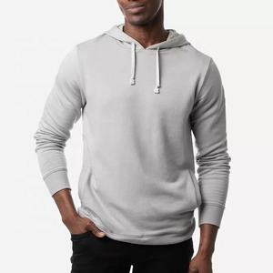 โลโก้ที่กำหนดเองถักผู้ชายปัก Hoodies ผ้าฝ้าย100% เรียงราย Hoodie - Product Image 5