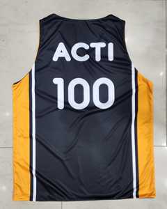 Camiseta de baloncesto reversible ligera de alta calidad para hombre, uniforme de baloncesto de poliéster 100% - Product Image 4