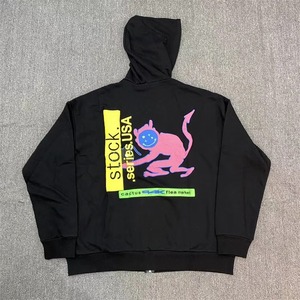 Sweat à capuche zippé personnalisé avec impression intégrale, en coton molletonné épais, pour hommes, SENSEL SPORTS - Product Image 6