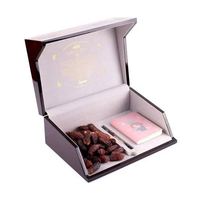 Boîte en MDF en bois, forme rectangulaire personnalisée, finition laquée artisanale, style Moyen-Orient, emballage cadeau pour dattes, Ramadan, bonbons, sucre, soie