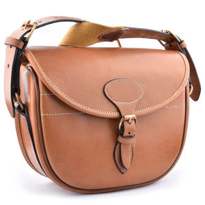 Pochette MOLLE en cuir véritable marron pour cartouches de chasse et de tir, grossissement élevé 10x/8x, robuste et durable - Product Image 1