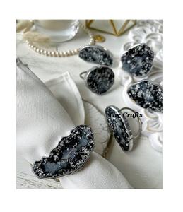 Advantageous Design Metal And <b>Resin</b> Tissue And Napkin <b>Ring</b> Set Of Six Customized Size And Shape Tableware Napkin <b>Rings</b> - Product Image 2