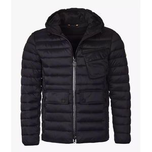 Veste d'hiver personnalisée à bulles pour hommes, col montant, imperméable, qualité supérieure, légère, avec fermeture éclair et capuche - Product Image 5