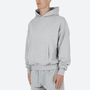 เสื้อฮู้ดแฟชั่นฤดูหนาวคุณภาพสูง แบบยูนิเซ็กส์ ผ้าฟลีซทรงโอเวอร์ไซส์ สตรีทแวร์ บุผ้าฝ้าย 100% ระบายอากาศได้ดี รับทำโลโก้ตามสั่ง OEM - Product Image 5