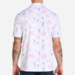 "Polo de golf para hombre con diseño de bloques de color-Moderno y a la moda-Ideal para hacer una declaración en el campo" - Product Image 4