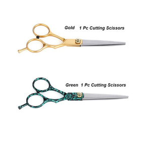 Tijeras de corte de pelo de peluquero para diestros de Color de moda degradado Mango de acero con hoja afilada de acero inoxidable - Product Image 2