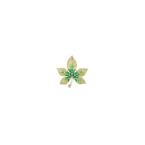 Broche de cuello con patrón figurativo verde - Accesorio de ropa - Product Image 2