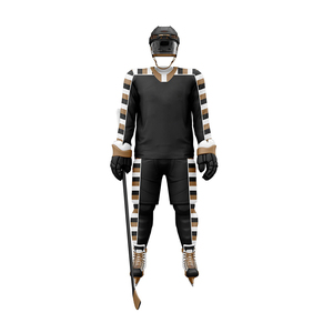 ชุดฮอกกี้น้ำแข็งแบบใหม่ 100% โพลีเอสเตอร์ รับสกรีนชื่อทีมและโลโก้ แห้งเร็ว ระบายอากาศได้ดี เป็นมิตรกับสิ่งแวดล้อม สำหรับผู้ใหญ่ทุกเพศ - Product Image 4