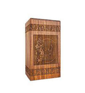 Modern Wooden Cremation <b>Urns</b> for Adult Funeral and Burial Use Handmade with Custom Logo at Low Price - Product Image 3