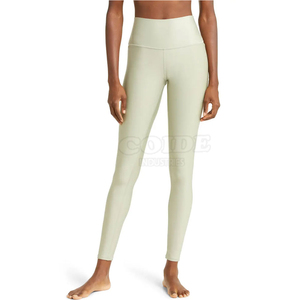 Mallas de entrenamiento para mujer de último diseño mallas de compresión de cintura alta ligeras 2025 personalizadas - Product Image 2