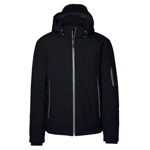 Nueva chaqueta Softshell personalizada para hombres, rompevientos con capucha y cremallera, chaqueta transpirable para exteriores para hombres - Product Image 4