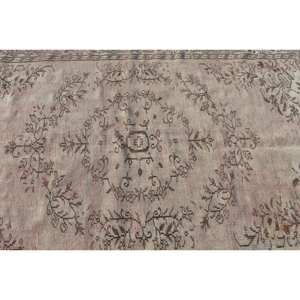 Alfombra clásica de lana Beige de 5,6x9 pies, diseño de retales de estilo turco para sala de estar o mesita de noche, respaldo de látex para adolescentes - Product Image 5