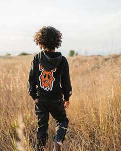 <span class=keywords><strong>Sweat</strong></span> à capuche imprimé <span class=keywords><strong>Halloween</strong></span> Boo Vintage pulls lavés à l'acide French Terry Girls Boys Boo Hoodie Sweatshirts - Product Image 5