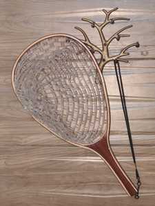 Ensemble de filets de pêche à la mouche en bois personnalisés de haute qualité avec filet Naylon et crochet de suspension élastique - Product Image 5