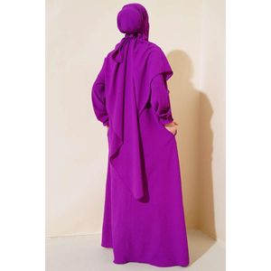 Abaya Voilée Pourpre - Product Image 2