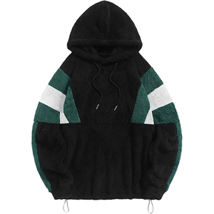 High Quality Designed Spring Winter Heavyweight Half Zip <b>Sherpa</b> <b>Hoodie</b> Pullover Fleece 100% Cotton Front Design <b>Sherpa</b> <b>Hoodie</b> - Product Image 1