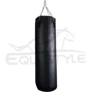 Boxing <b>Punching</b> <b>Bag</b> 4FT Heavy Duty Unfilled Hanging Chain Workout Training <b>Adults</b> Customize Black Leather <b>Punching</b> <b>Bag</b> - Product Image 1