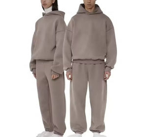 Sudadera con Capucha y Pantalones Deportivos con Logotipo Personalizado para Hombre y Mujer |   Conjunto Deportivo Urbano OEM ODM |   Conjunto de Sudadera con Capucha y Pantalones Deportivos de Felpa de Algodón ODM - Product Image 6