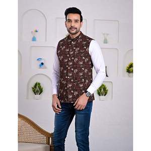 Blouson d'hiver slim fit pour homme en 100 % coton imprimé, avec fermeture éclair, broderies décoratives, style streetwear, rembourré, ODM - Product Image 5