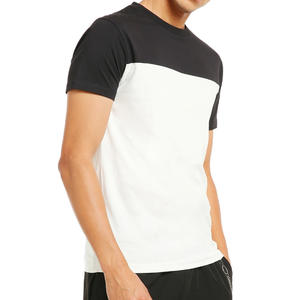 เสื้อยืดถักนิตติ้งบล็อกสีที่ทันสมัยสำหรับผู้ชายคอกลมระบายอากาศได้ดีสวมใส่สบายในเมืองทุกวัน - Product Image 6