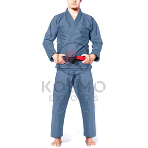 ชุดศิลปะการต่อสู้ทำจากผ้าฝ้ายน้ำหนักเบามีโลโก้ด้านหน้าสำหรับคาราเต้ BJJ GI - Product Image 1