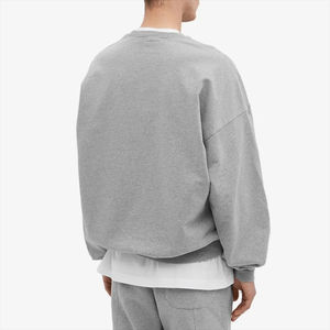 เสื้อสเวตเตอร์โอเวอร์ไซส์ผ้าฝ้ายผ้าเทอร์รี่ผ้าคอตตอนพิมพ์ลายตามสั่งฤดูใบไม้ร่วง - Product Image 5