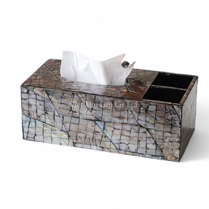 Caja de Pañuelos Clásica Hecha a Mano con Incrustaciones de Nácar, Accesorio Decorativo para el Hogar, Origen Vietnam, Venta al por Mayor - Product Image 3