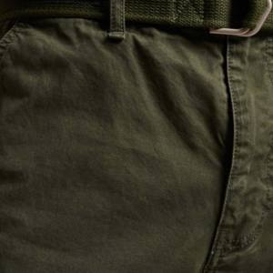 Pantalones cortos cargo de lona informales para hombre con cintura elástica sólida High Street Beach Comfort, pantalones cortos largos holgados por debajo de la rodilla - Product Image 2