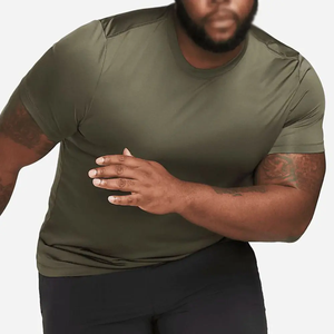 Camiseta de LICRA/poliéster de gran tamaño para hombre, Camiseta deportiva con logotipo personalizado en blanco, impresión por transferencia de calor de alta calidad - Product Image 6