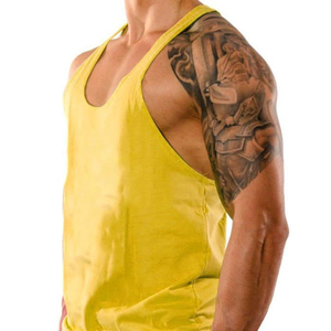 Vente en gros au Pakistan Débardeur XL décontracté pour homme Design innovant de marque avec décoration imprimée Tarifs bon marché Stringer Blanc - Product Image 5