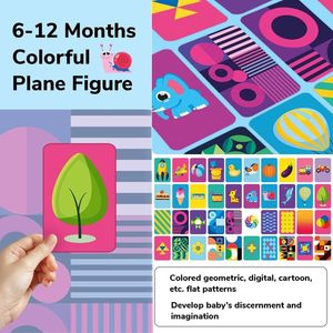 Venta al por mayor directa de fábrica de tarjetas didácticas Montessori de alto contraste para bebés, para suministro a granel, con impresión personalizada premium. - Product Image 5