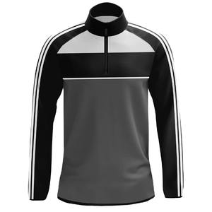 Chaqueta Gaa lisa de poliéster 100% personalizada de alta calidad, chaqueta de invierno con logotipo personalizado Gaa 1/4, chaqueta con cremallera superior - Product Image 1