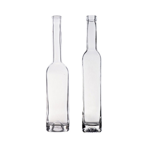 Alta calidad respetuoso con el medio ambiente ácido grabado 375ml 500ml claro esmerilado té helado sacacorchos postre botellas de vino con tapón de corcho - Product Image 1