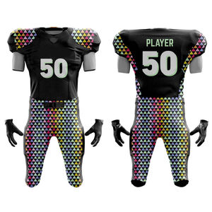 Uniforme de Fútbol Americano de Alta Calidad al por Mayor, Conjunto de Pantalones Cortos y Camiseta Transpirable que Absorbe la Humedad para Equipos, Ropa de Entrenamiento - Product Image 1