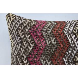 Multicolor Kilim Patchwork Wool <b>Pillow</b> 16x24 Inch Decorative Cushion Luxury Vintage Fluffy Leaves Pattern Portable Bedding - Product Image 2