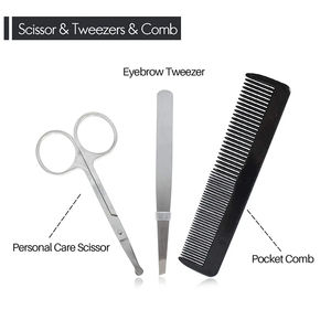 Kit d'outils de soin des ongles en métal professionnel de haute qualité avec coupe-ongles 4 en 1, style classique, sac inclus pour les soins des mains et des pieds - Product Image 3